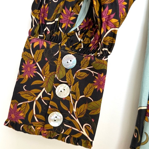 FARM Rio Flowing Beauty Mini Dress, Light Blue/Black/Red, NWT 🇧🇷 - Picture 12 of 16